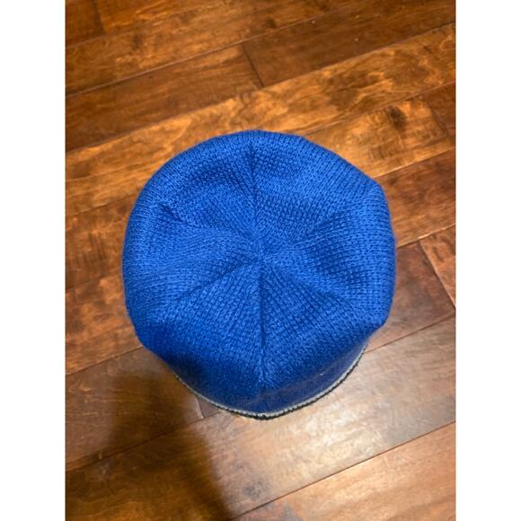 The North Face TNF Boys Youth Blue Striped Knit Beanie - OS - Picture 3 of 5